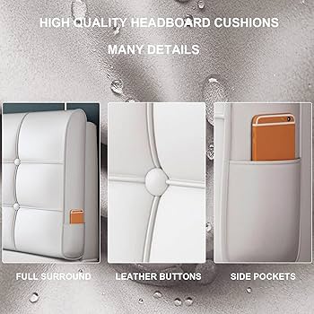 the pillows シングル 14枚セット Amazon.com: ZZYK Headboard Bed Pillows for Sitting Up in Bed